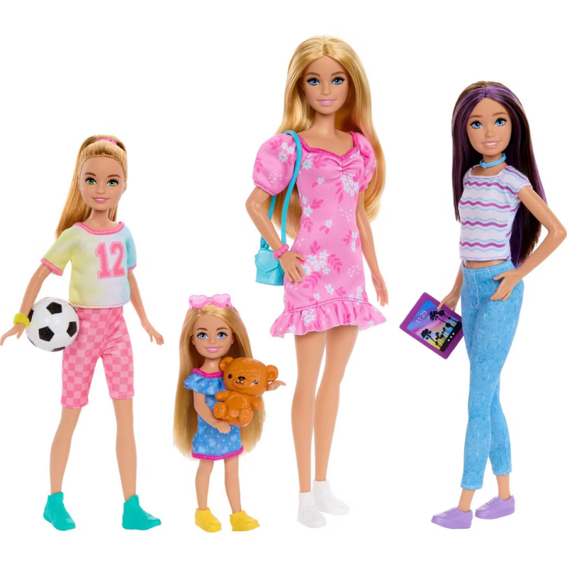 Barbie Skipper Sister Stacie & Chelsea Con Accesorios