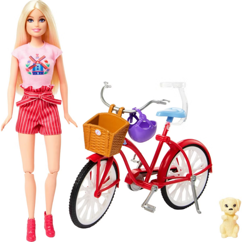 Muñeca Barbie Paseo En Bicicleta