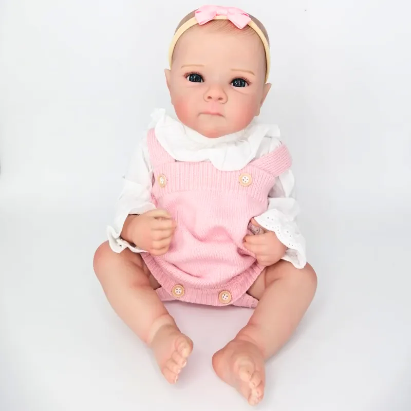 Bebe Muñeca Reborn Calva Cuerpo De Silicona Daniela - Imagen 2