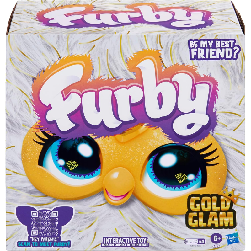 Furby Peluche Interactivo Golden Glam Luces Y Sonidos - Imagen 2