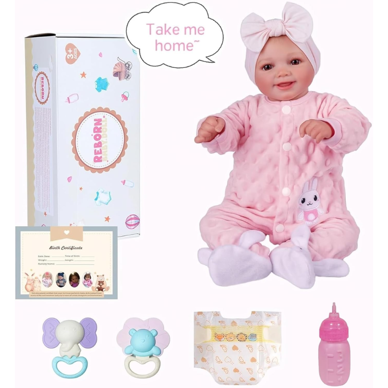 Muñeca Bebe Reborn Cuerpo De Silicona Orina Hace Pis Silvana - Imagen 4