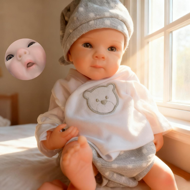 Muñeca Reborn Bebé Real Grande Silicona Blanda Flexible 33 Cm Zoe