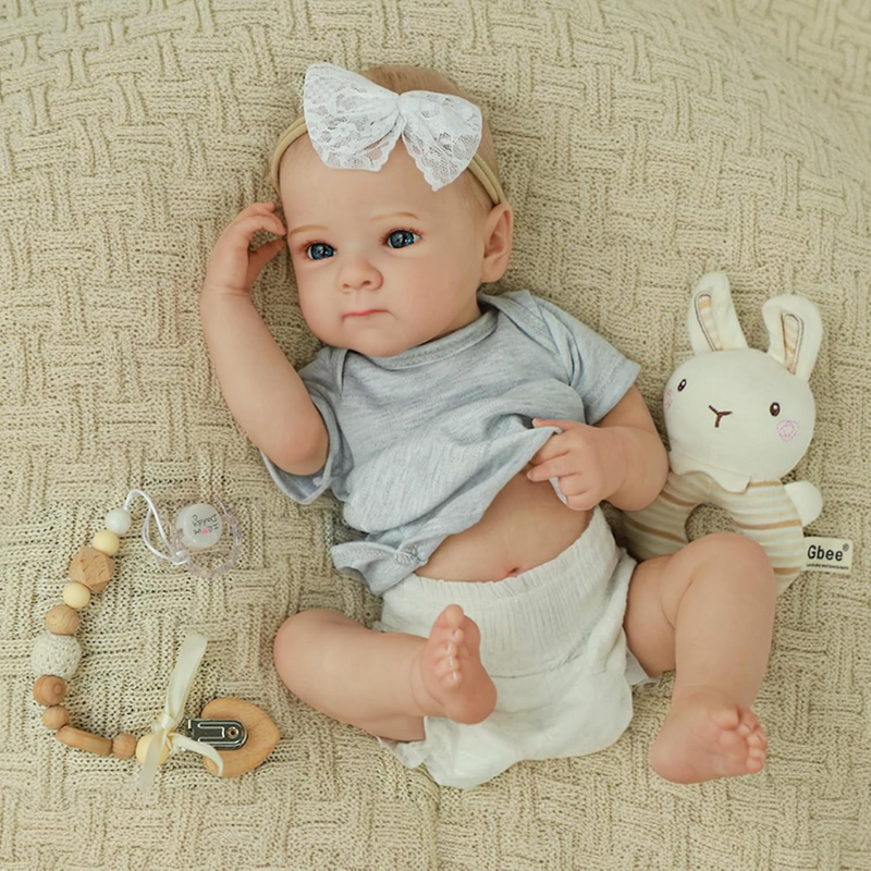 Bebe Muñeca Reborn Calva Cuerpo De Silicona Lupita - Imagen 3