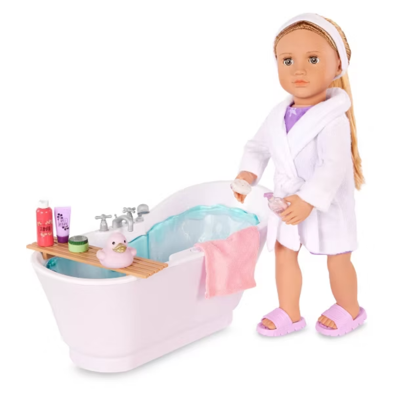Bañera Para Bebes Reborn Con Sonidos Y Accesorios