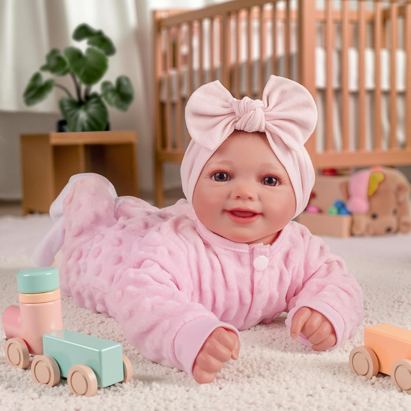 Muñeca Bebe Reborn Cuerpo De Silicona Orina Hace Pis Silvana - Imagen 2