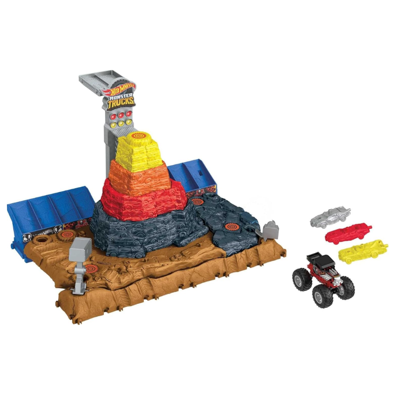 Hot Wheels Pista Monster Trucks Arena Smashers Bone Shaker