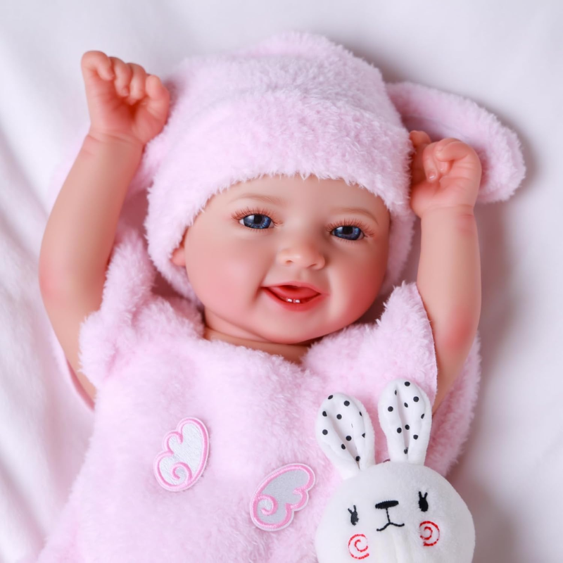 Muñeca Real Bebe Reborn Cuerpo Completo De Silicona Yasmin - Imagen 2