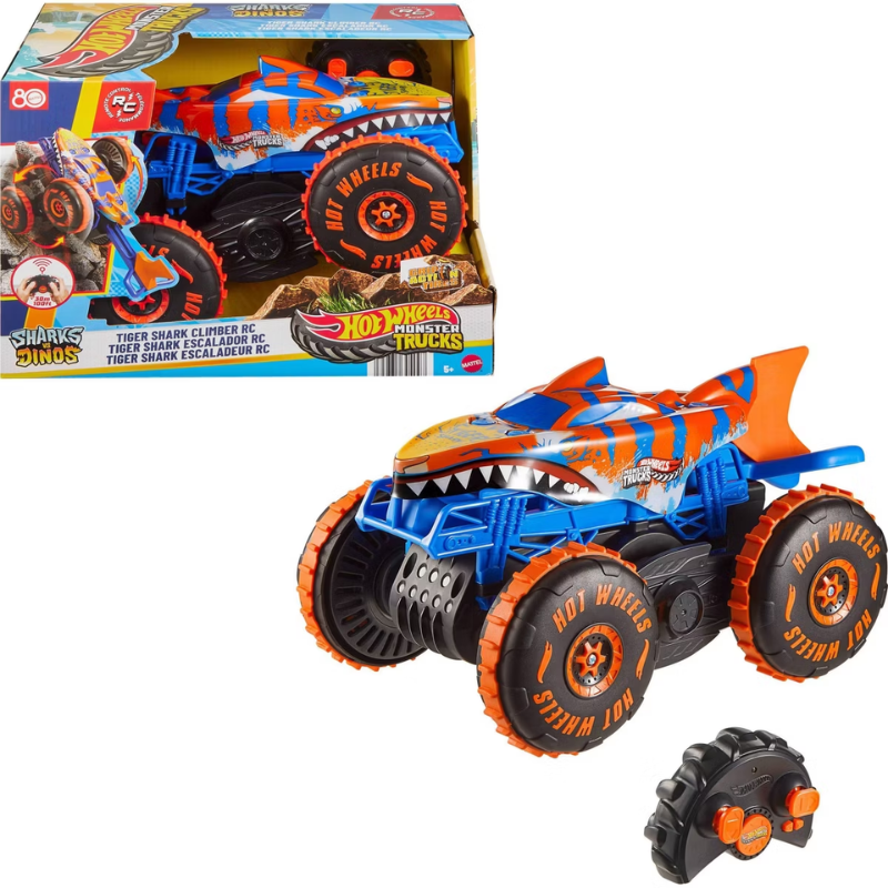 Carro Hot Wheels Monster Trucks A Control Remoto Tiger Shark