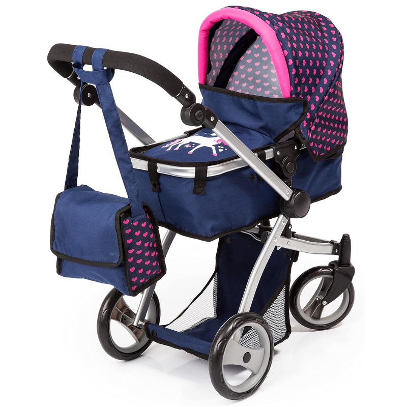 Coche Para Bebes Reborn Realista Con Cuna Bolso Y Accesorios - Imagen 2