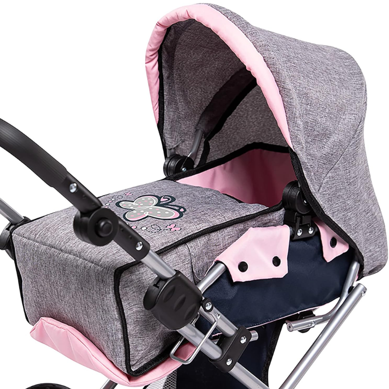 Coche Stroller Muñecas Reborn Convertible Ajustable - Imagen 3