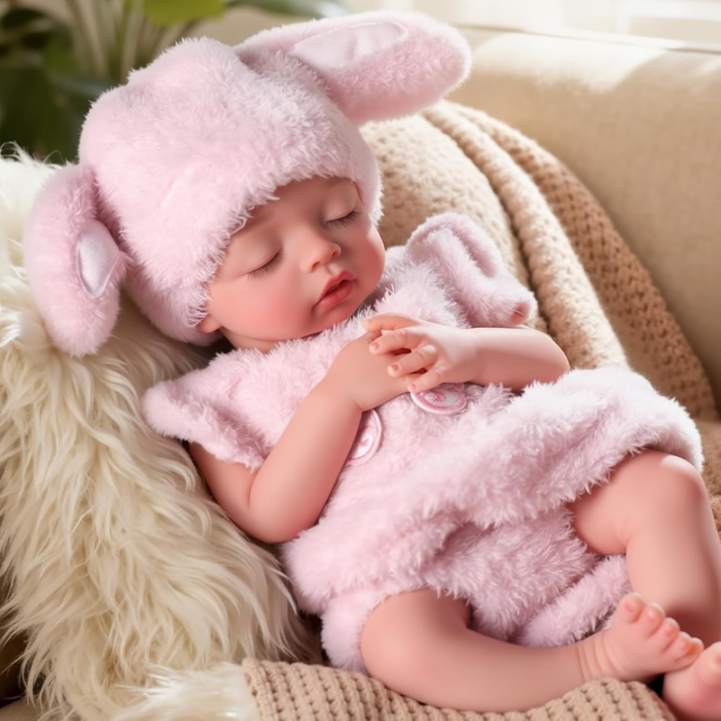 Muñeca Bebé Real Reborn Con Cuerpo Silicona Blanda Flexible Elizabeth 30 cm