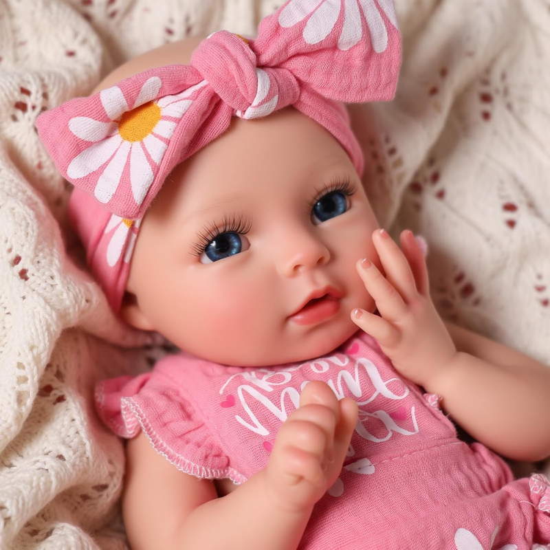 Muñeca Bebé Real Reborn Con Cuerpo Silicona Blanda Flexible Marcela 30 Cm - Imagen 2