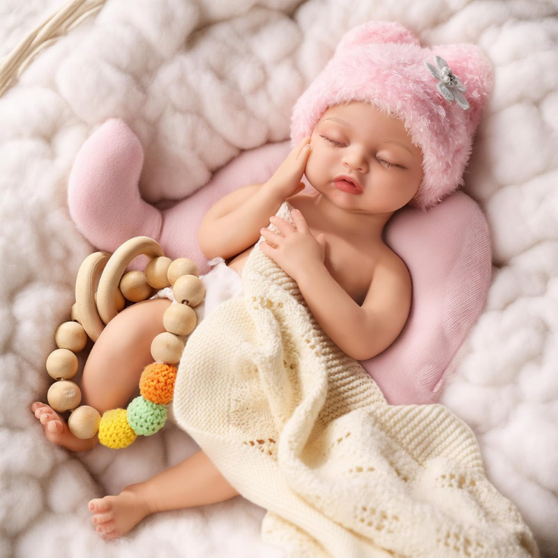 Muñeca Bebé Real Reborn Con Cuerpo Silicona Blanda Flexible Mariana 33 Cm - Imagen 3