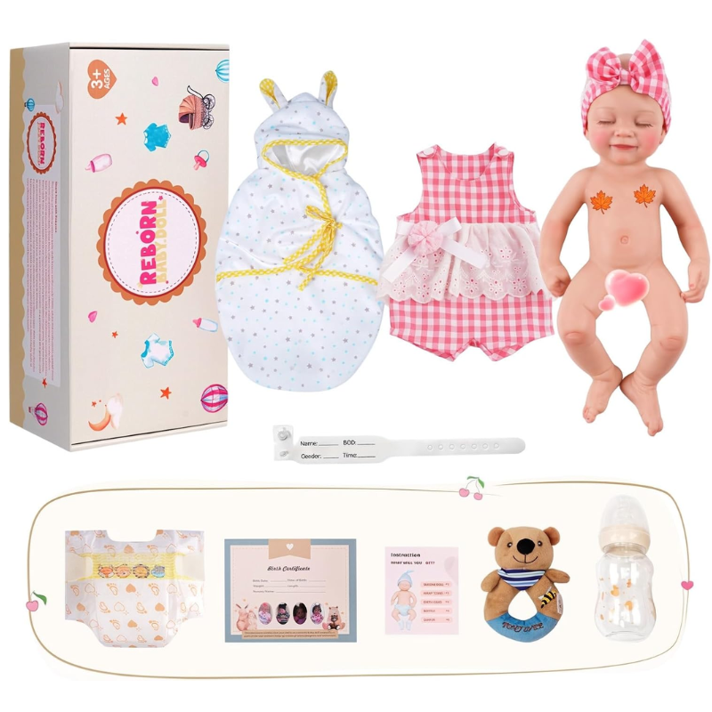 Muñeca Bebé Real Reborn Con Cuerpo Silicona Blanda Flexible Maribel 39 cm - Imagen 2