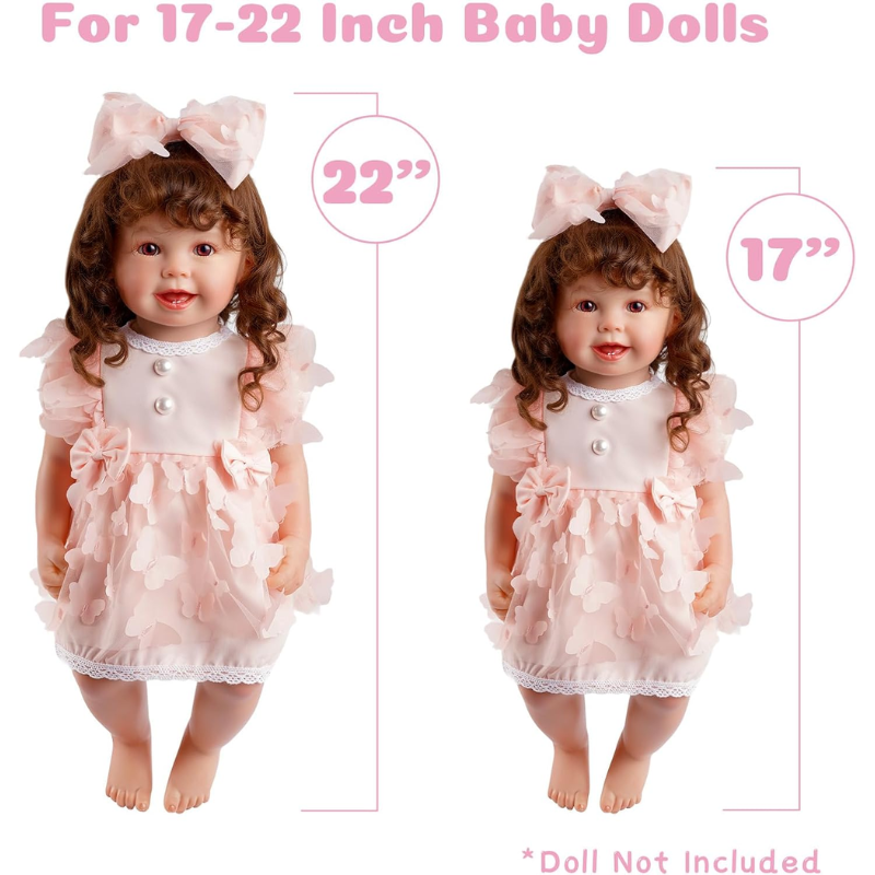 Vestido Ropa Para Bebes Reborn Muñecas Realistas 43 cm a 55 cm - Imagen 2