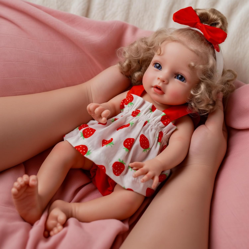 Muñeca Reborn Bebé Real Silicona Blanda Flexible 30 Cm Angie