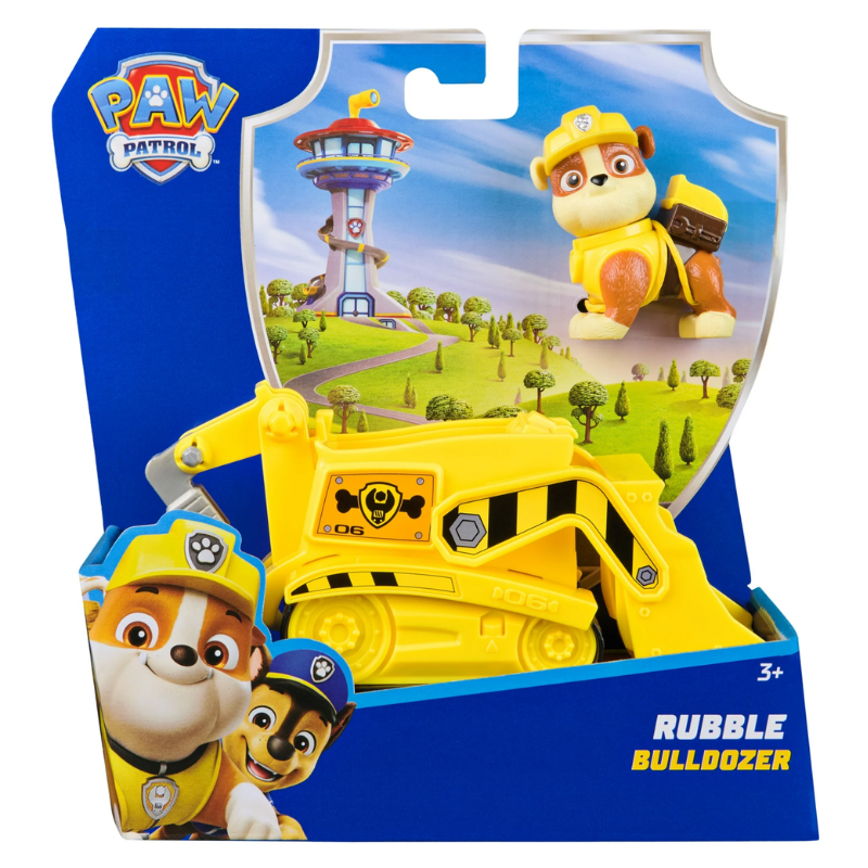 Carro Con Figura Paw Patrol Rubble