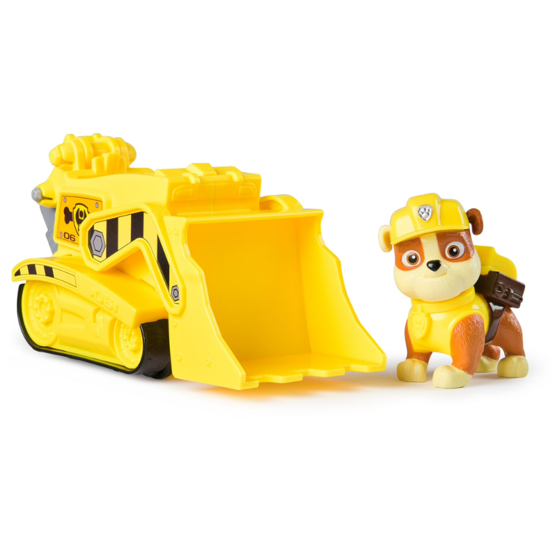 Carro Con Figura Paw Patrol Rubble - Imagen 3