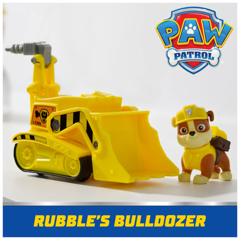Carro Con Figura Paw Patrol Rubble - Imagen 4