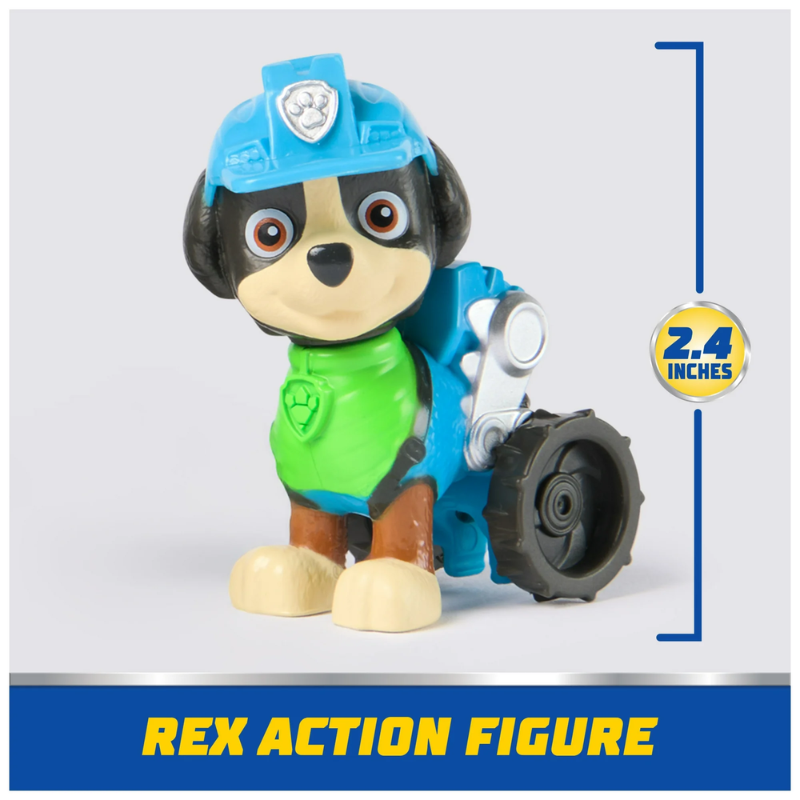 Carro Vehiculo Paw Rex Con Figura Rex - Imagen 2