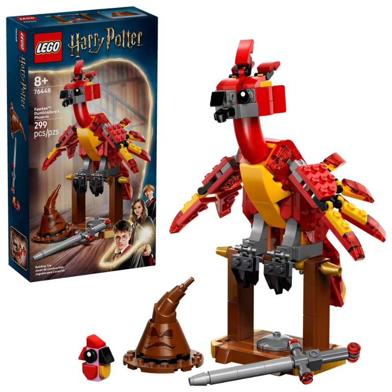 Lego Harry Potter Fawkes Fénix De Dumbledore 76448