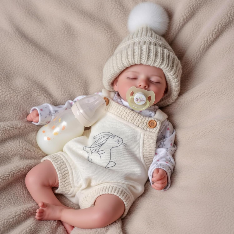 Reborn Bebé Muñeco Real Suave Cuerpo De Algodón 43cm Matias