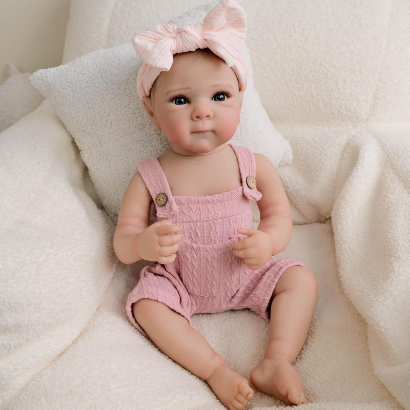Reborn Muñeca Bebe Real De Cuerpo De Silicona 45 cm Johana