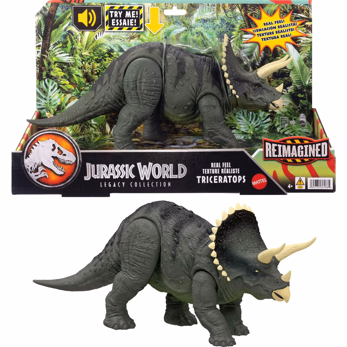 Dinosaurio Triceratops Jurassic World Reimagined Con Sonidos