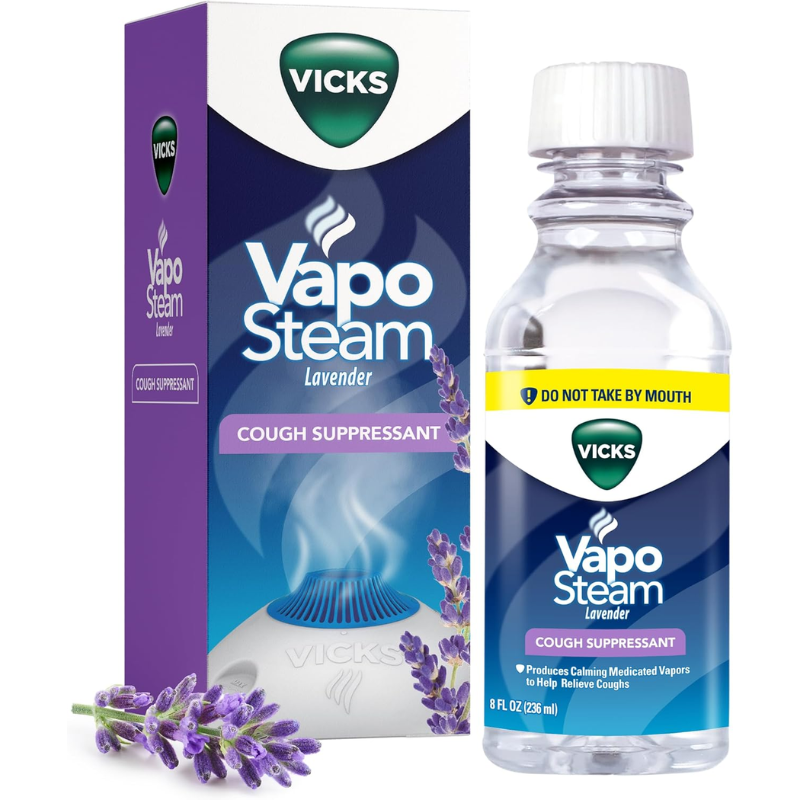Vicks Vaposteam 8oz Liquido Medicinal Resfriado Lavanda