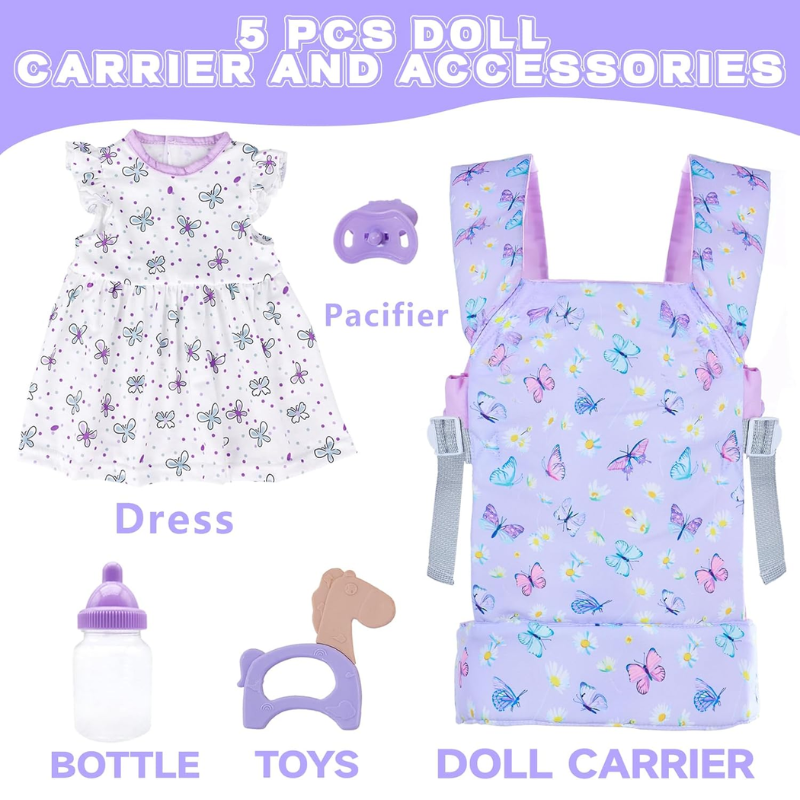 Cargador Muñecas Reborn Bebe Real Con Ropa Accesorios - Imagen 2