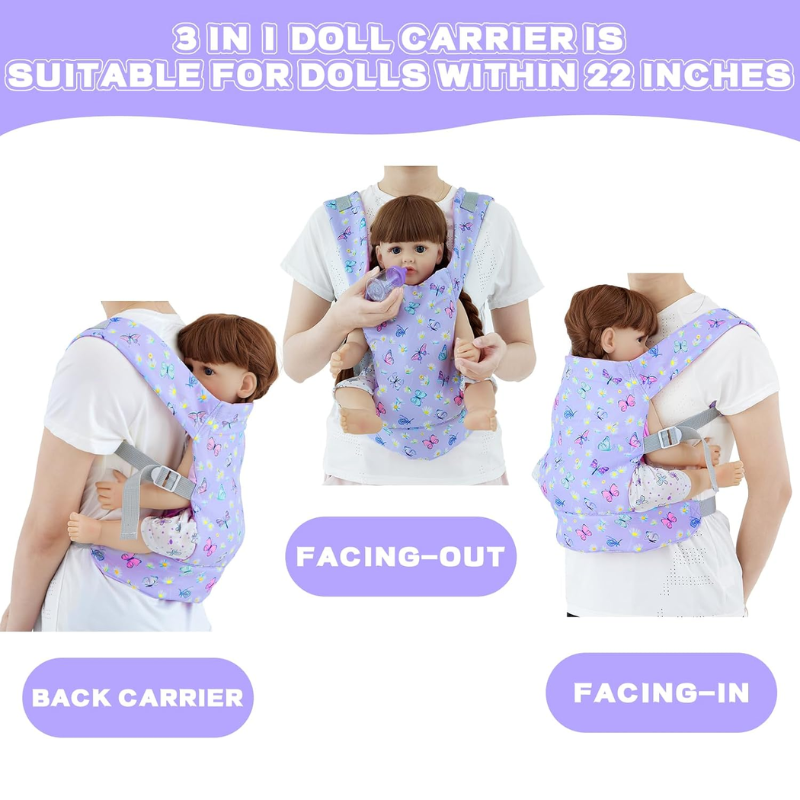 Cargador Muñecas Reborn Bebe Real Con Ropa Accesorios - Imagen 3