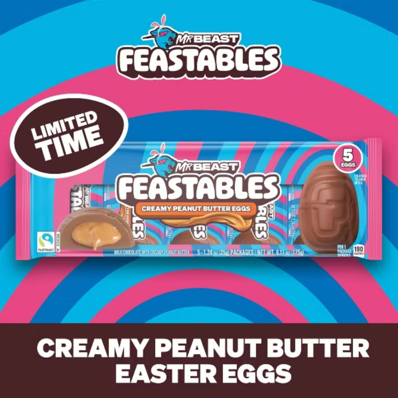 Chocolatina Feastables Mrbeast Pascua Peanut Butter - Imagen 2