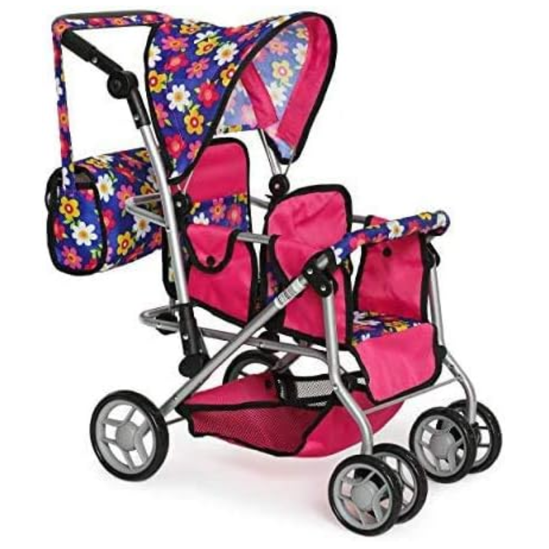 Coche Doble Para Muñecas Reborn Bebes Reales