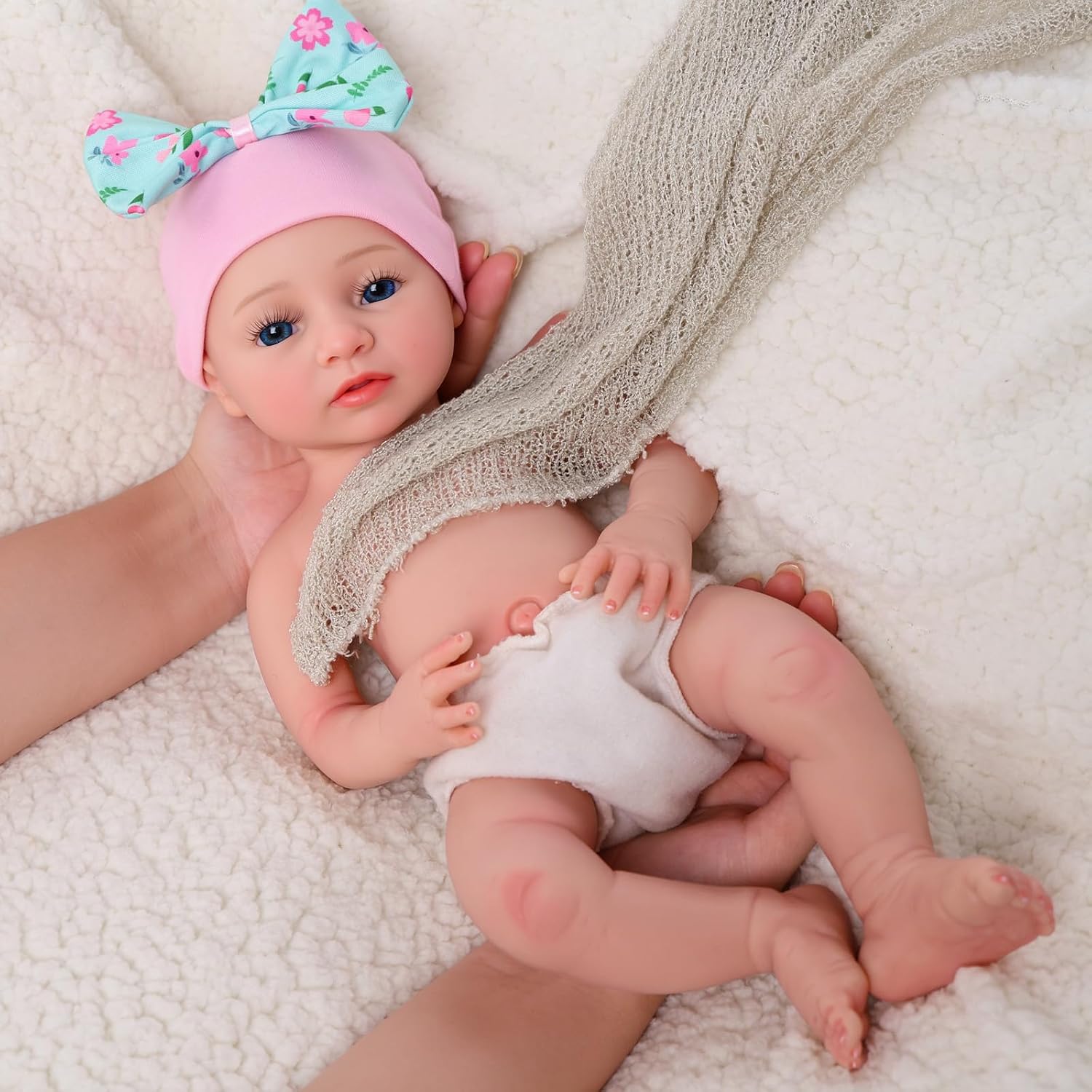 Muñeca Reborn Bebé De Silicona Flexible 36cm - Alma