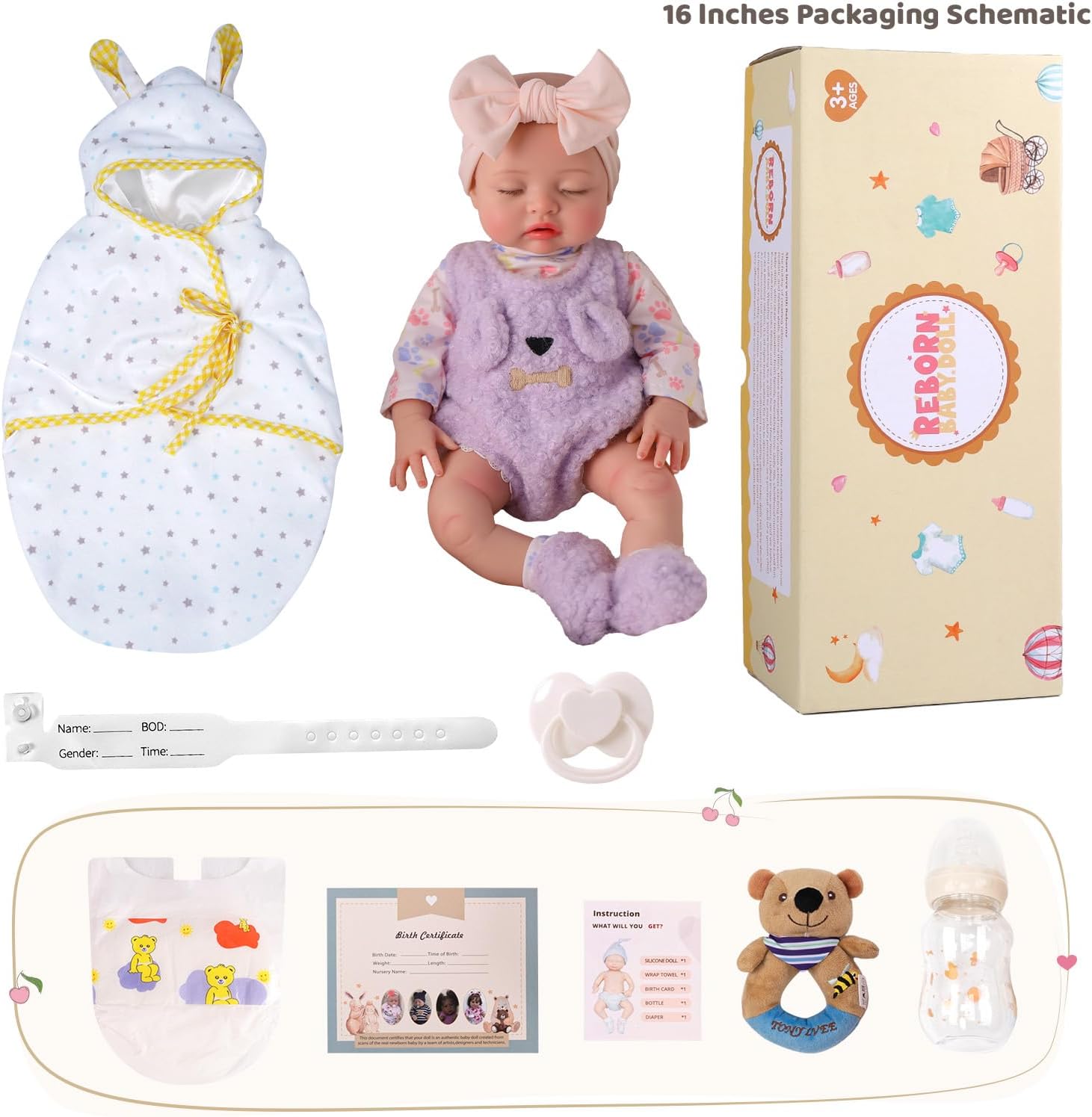 Muñeca Reborn Bebé Realista De Silicona Flexible skyler - Imagen 2