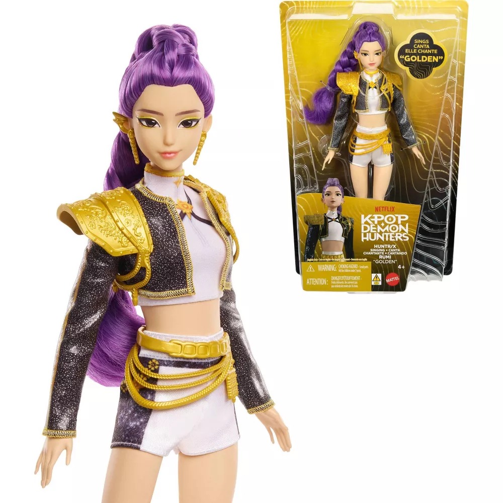 Muñeca K-pop Demon Hunters Rumi Golden Con Sonidos