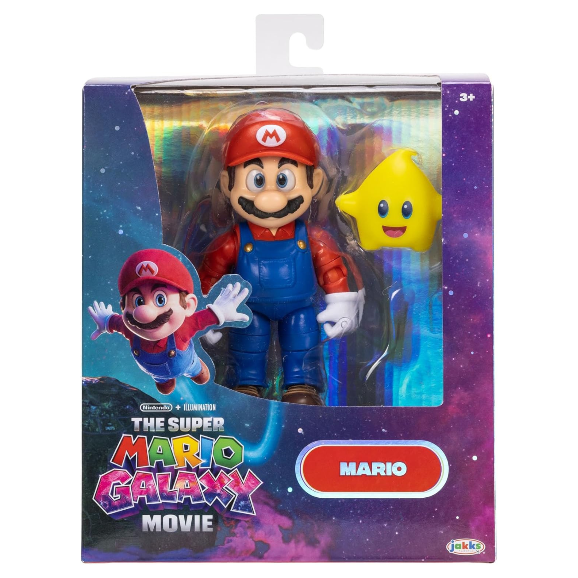 Super Mario Galaxy Figura de Mario con estrella que brilla en la oscuridad - Imagen 3