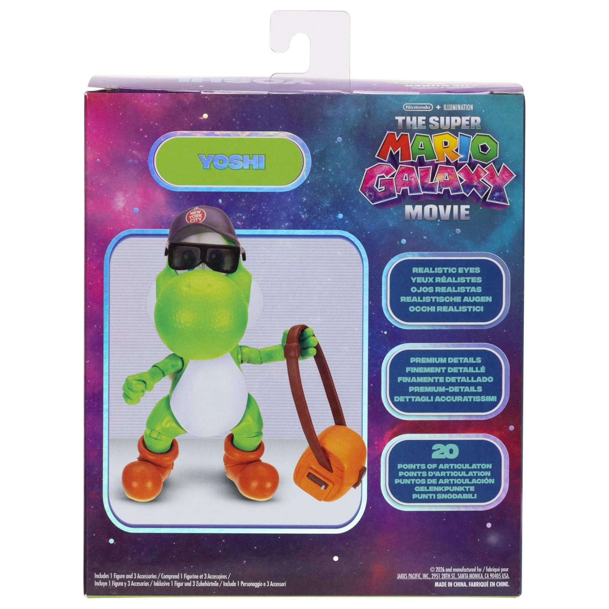 Super Mario Galaxy La Pelicula Figura De Accion Yoshi - Imagen 3