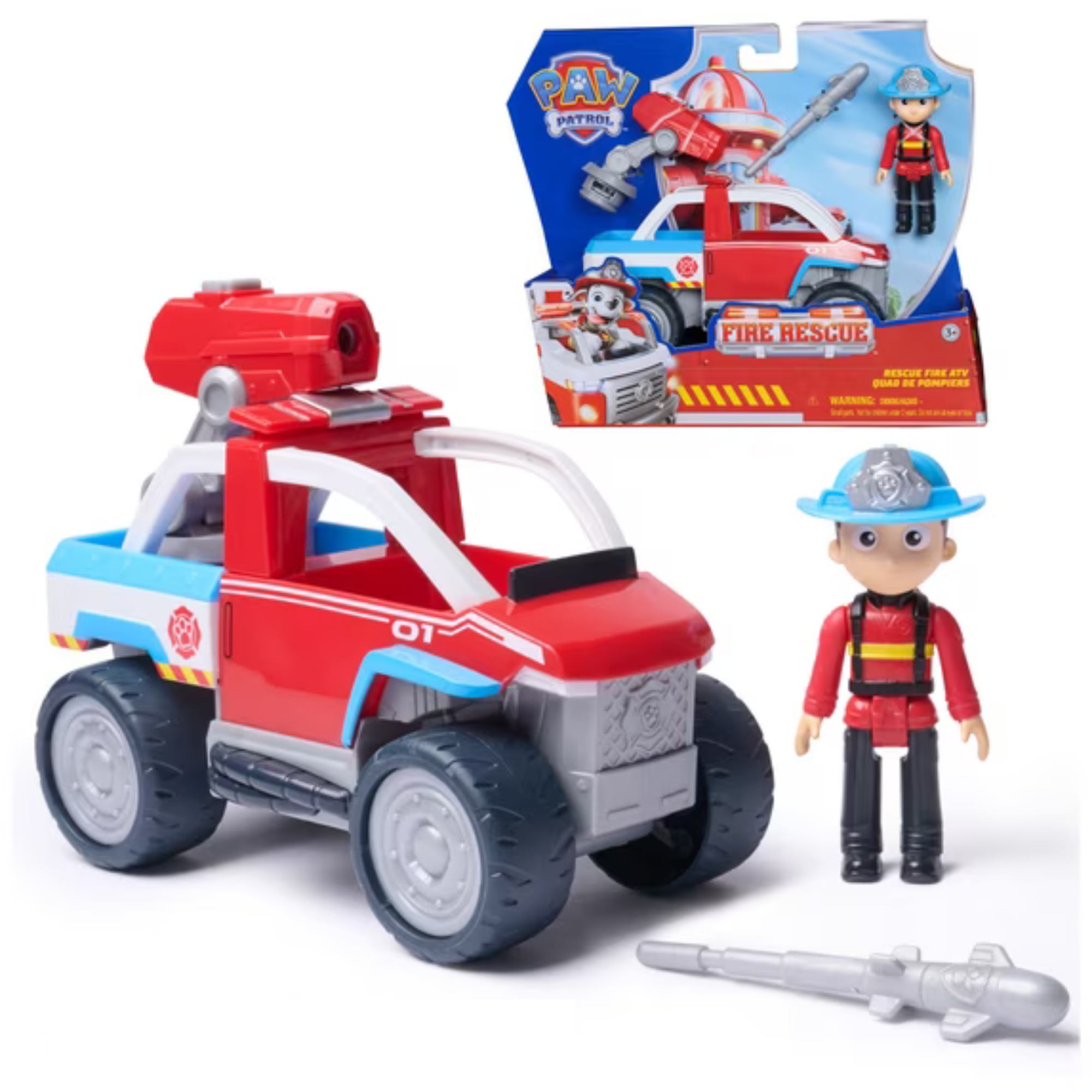 Paw Patrol Carro de Bomberos de Ryder y Lanzador de Dron